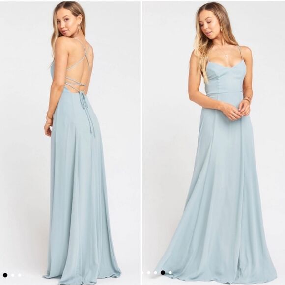Show Me Your MuMu Light Blue Wedding Dress - Picture 1 of 9